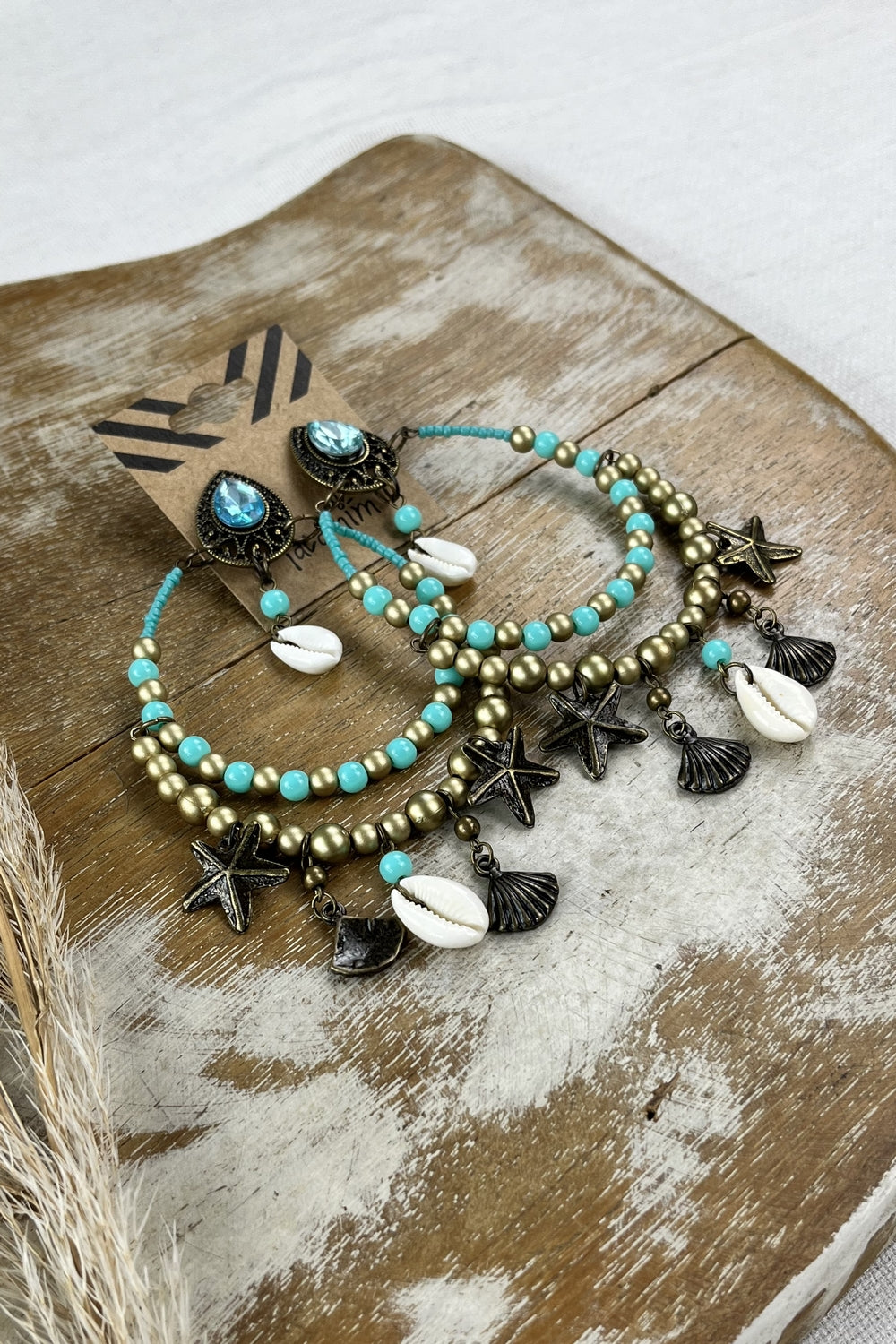 Yacamim Golden Beaded Earring #94