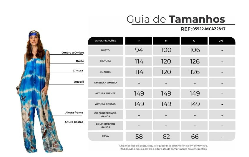 Yacamim Blue Jumpsuit with Rose Print O9