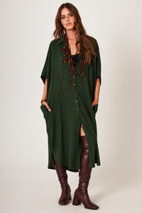 Dark Green Yacamim Long Shirt N8