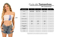 White Tie-Dye Lastex Ruffle Top Yacamim F11