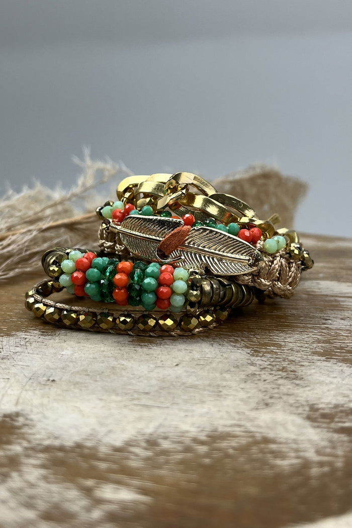 Yacamim Beige Macramé Bracelet Kit with Chain #55