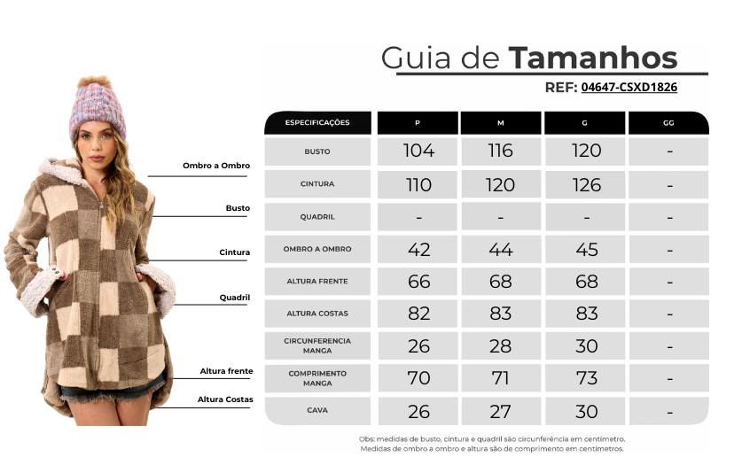 Yacamim J9 Beige Plaid Plush Hooded Coat