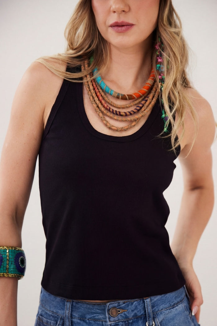 Yacamim Handmade Colorful Rope Necklace #879