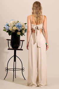 Yacamim A22 High-Waisted Beige Harem Pants