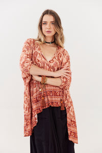 Yacamim Paisley Print Mullet Tunic B19