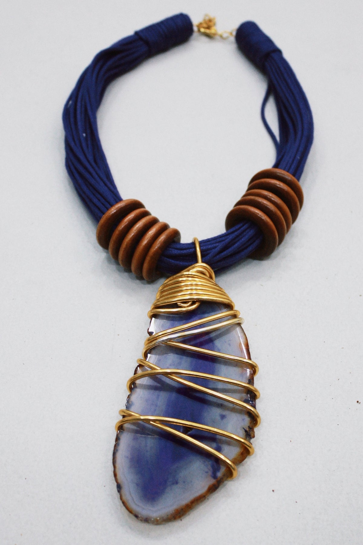 Handmade Necklace With Agate Stone Yacamim #536