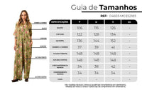 Yacamim O3 Green Printed Wide-Leg Jumpsuit