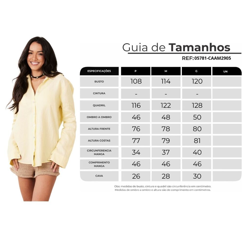 100% Linen Cambric Yellow Yacamim Shirt A1/2