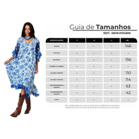 Yacamim J4 Printed Blue V-Neck Loose Kaftan