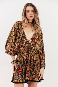 Paisley Print Yacamim C27 Short Dress