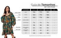 Dark Green Printed Short Dress Yacamim D14