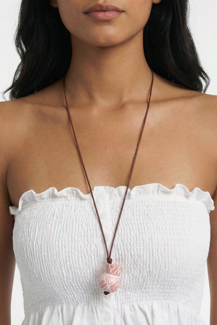 Handmade Ceramic Necklace Yacamim #820