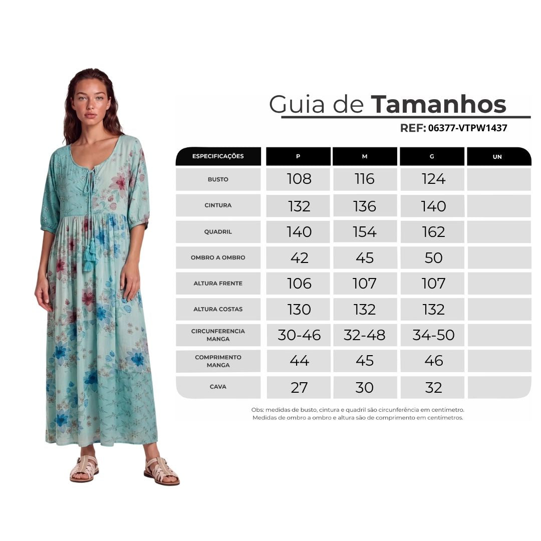 Vestido Midi Com Broderie Verde Claro Patchwork Yacamim C3