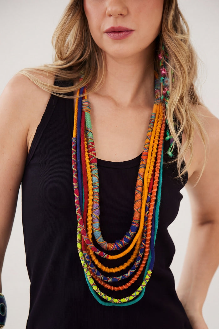 Yacamim Handmade Colorful Rope Necklace #874