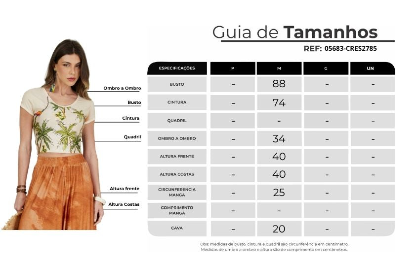Beige Cropped Blouse Cocada Bahêa Yacamim Collection Q2