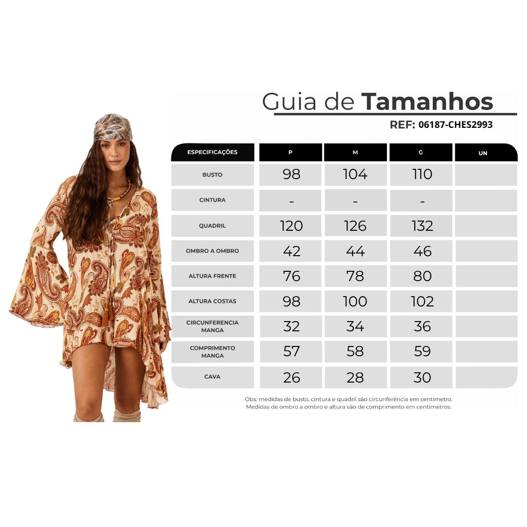 Yacamim N7 Beige Paisley Print Lurex Mullet Shirt