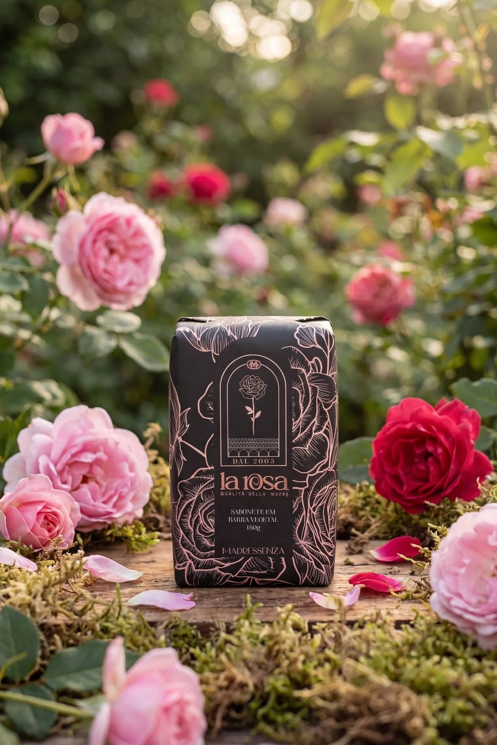 Sabonete Vegetal Madressenza La Rosa 180g Yacamim #1117