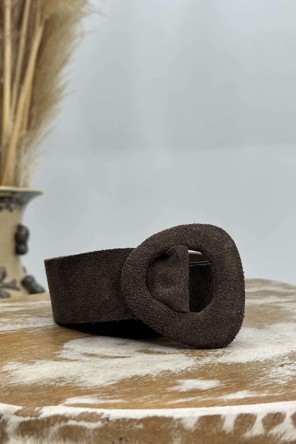 Yacamim Brown Leather Buckle Belt #188