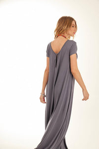 Yacamim Dark Gray Sarouel Wide-Leg Jumpsuit
