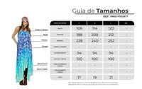 Yacamim E24 Wide Blue Ombre Paisley Long Dress