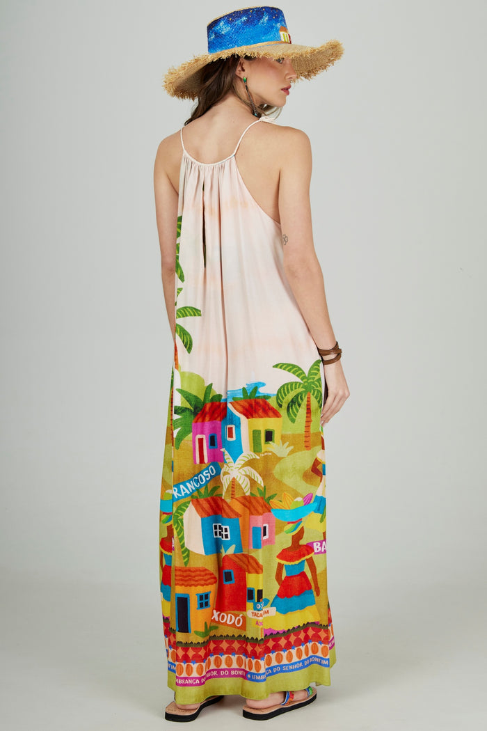 Oxê Bahêa Yacamim Collection Long Cord Strap Dress Q1