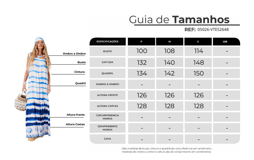Long Blue Dress Pira Omomba'e Yacamim K5 Collection