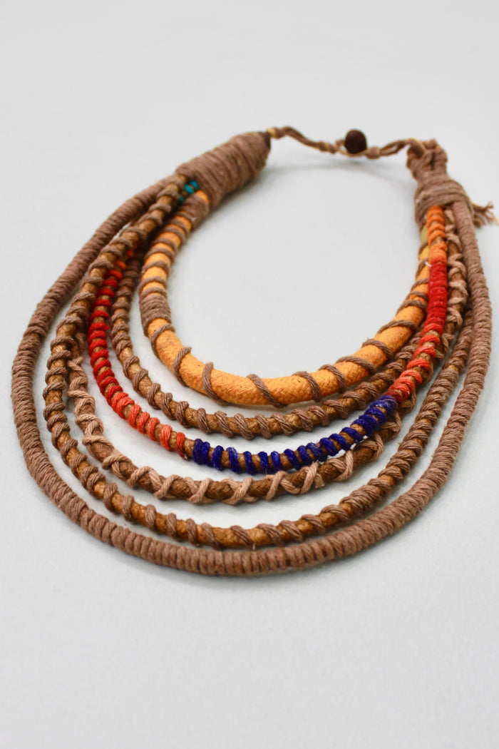 Yacamim Handmade Colorful Rope Necklace #381