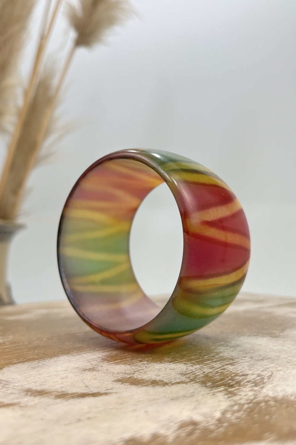 Yacamim Colorful Cylindrical Acrylic Bracelet #180