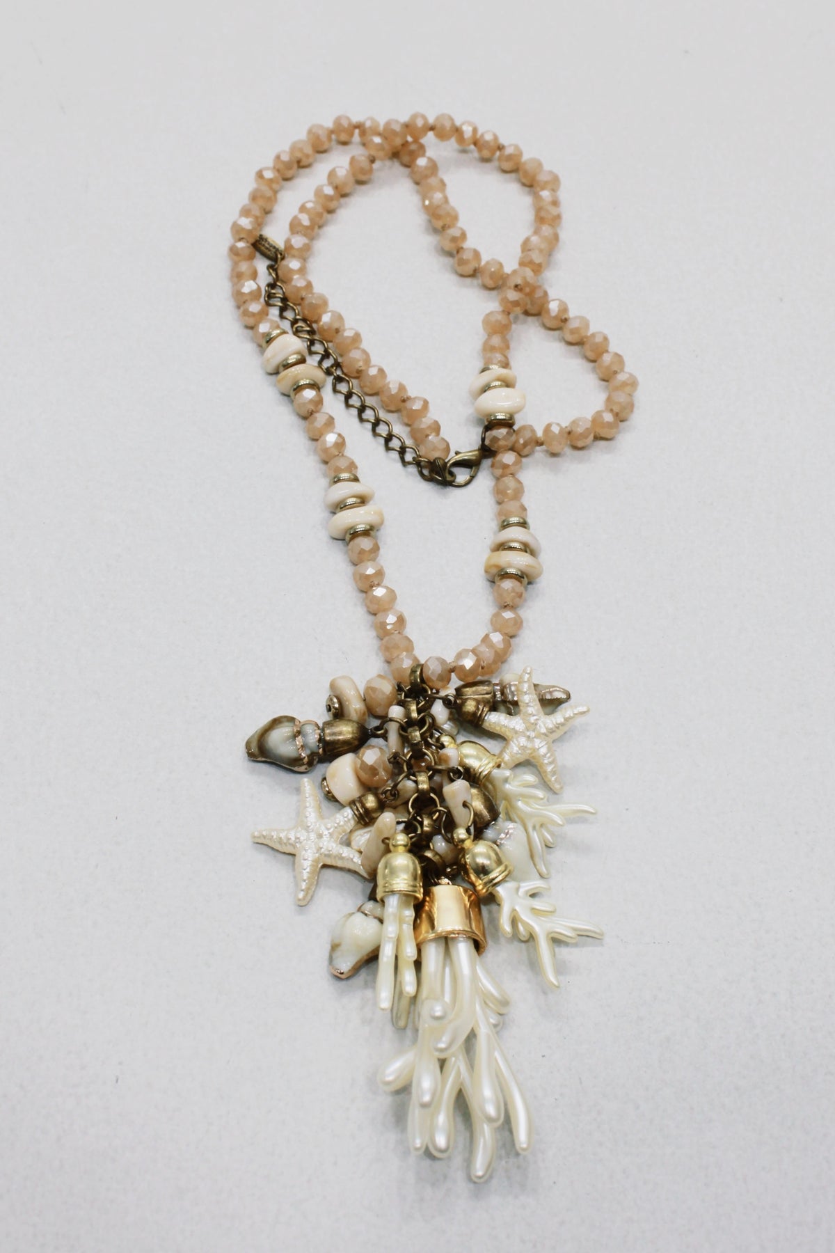 Handcrafted Necklace with Mixed Charms Yacamim #629