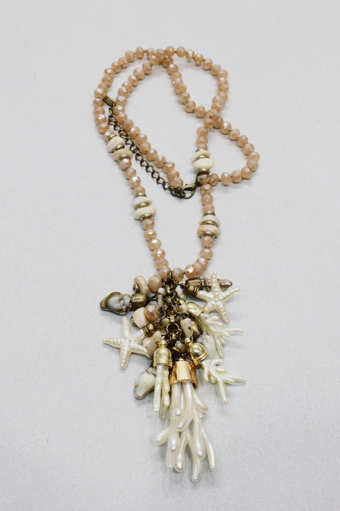 Handcrafted Necklace with Mixed Charms Yacamim #629