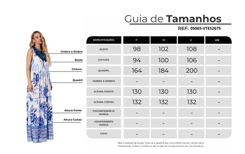 Long White and Blue Dress "Pira Omomba''e Yacamim E11" Collection