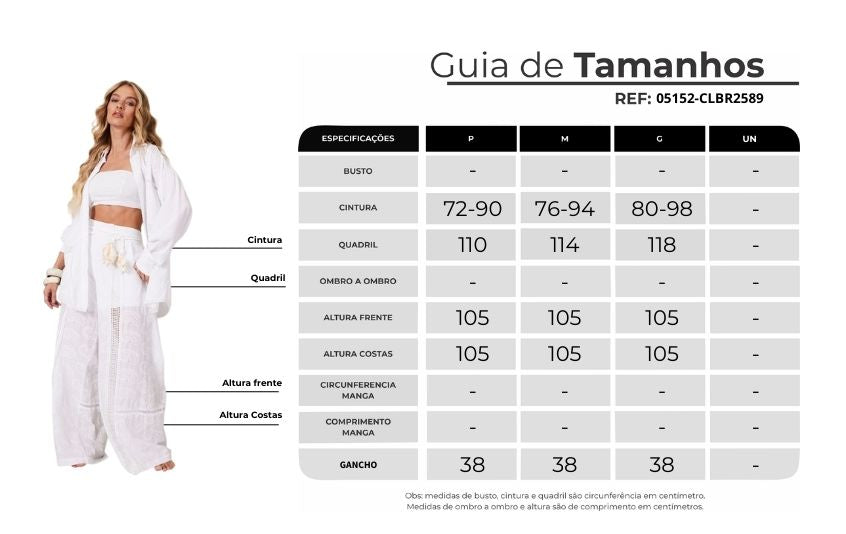 Yacamim White Broderie Lace Pants A17