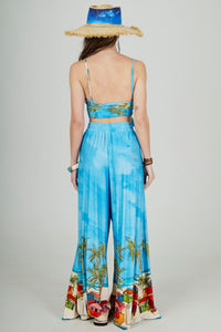 Yacamim Q10 Light Blue Baiana Palazzo Pants