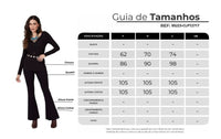 Calça Flare Sem Bolsos Preta Yacamim H7/8 Liso