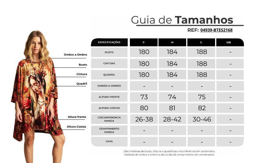 Loose Extended Tunic with Virgin Mary Print Yacamim B12