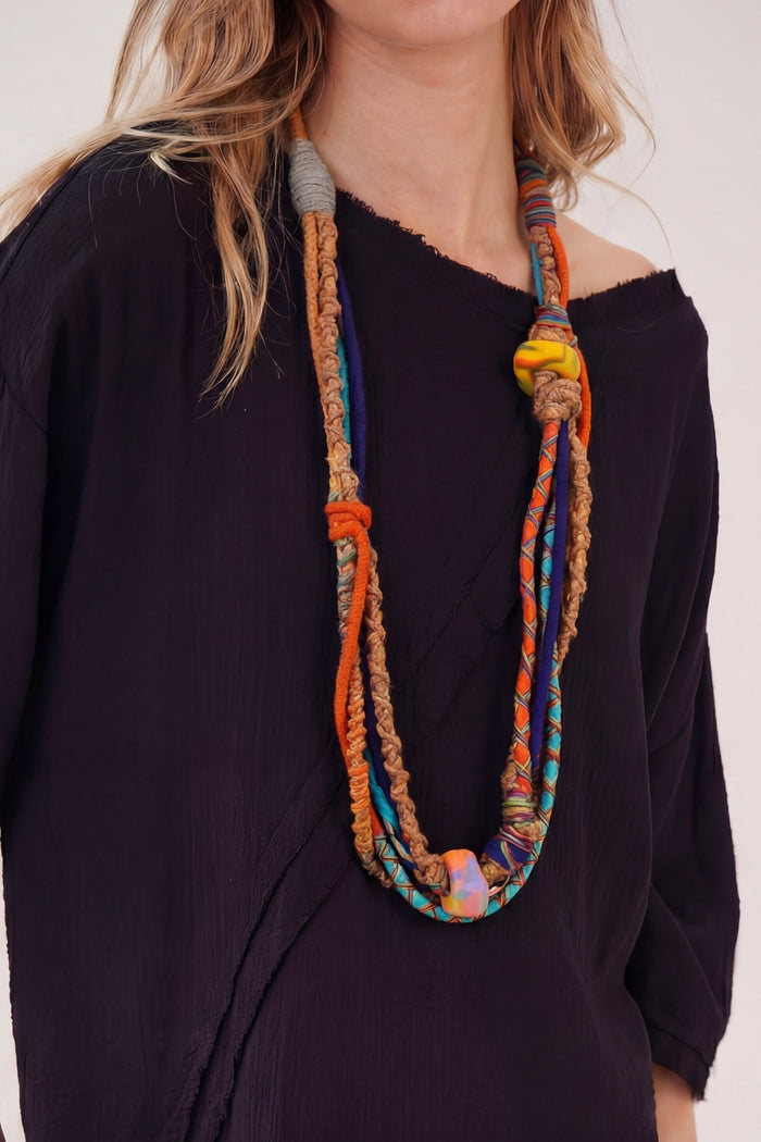 Yacamim Handmade Colorful Rope Necklace #870