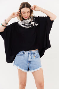 Light Blue Denim Shorts Yacamim G1