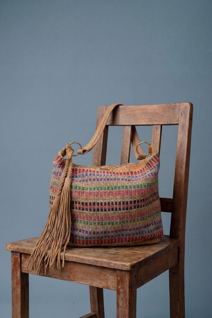 Yacamim Large Colorful Loom Bag #1055