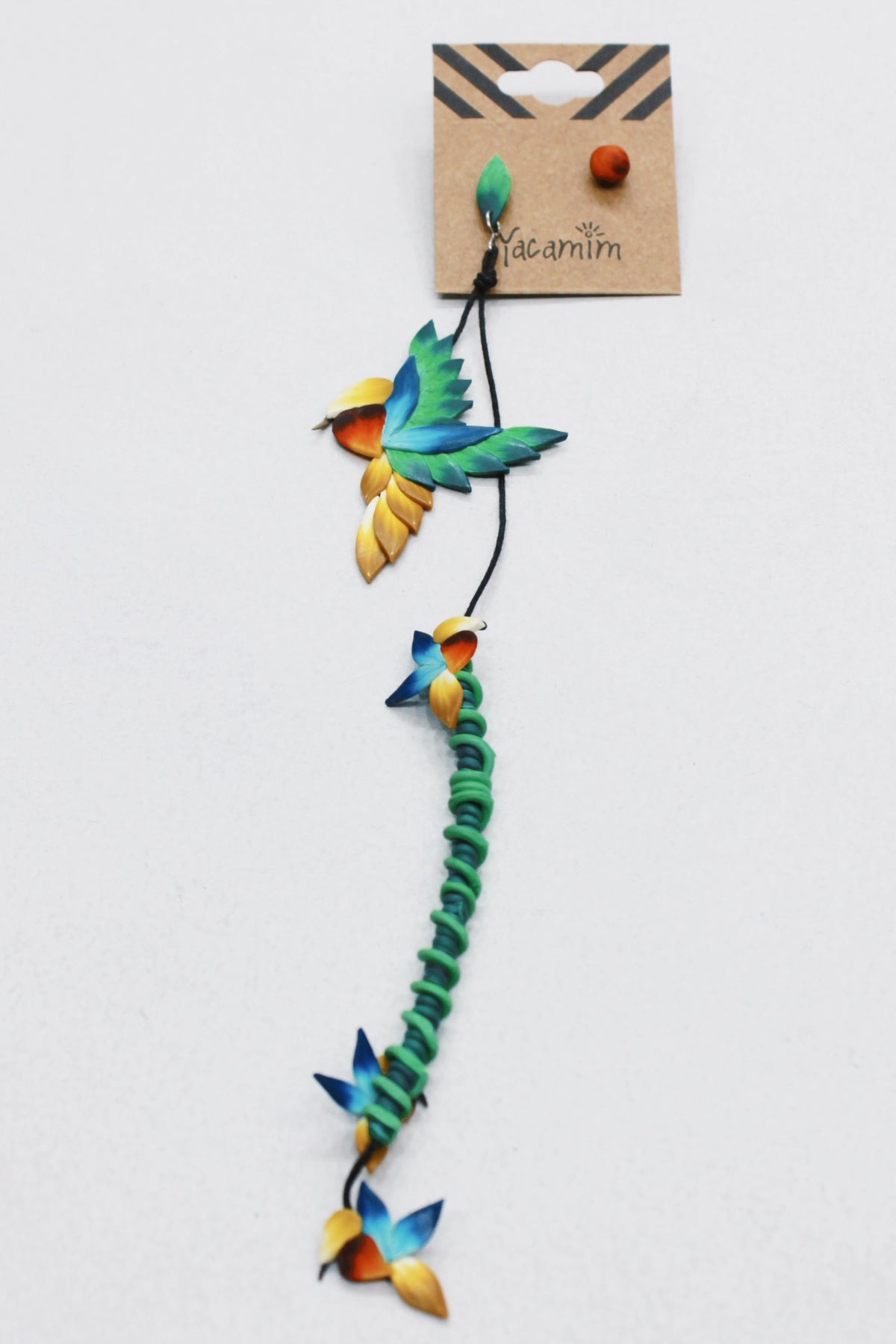 Hummingbird Yacamim Fimo Earring #560