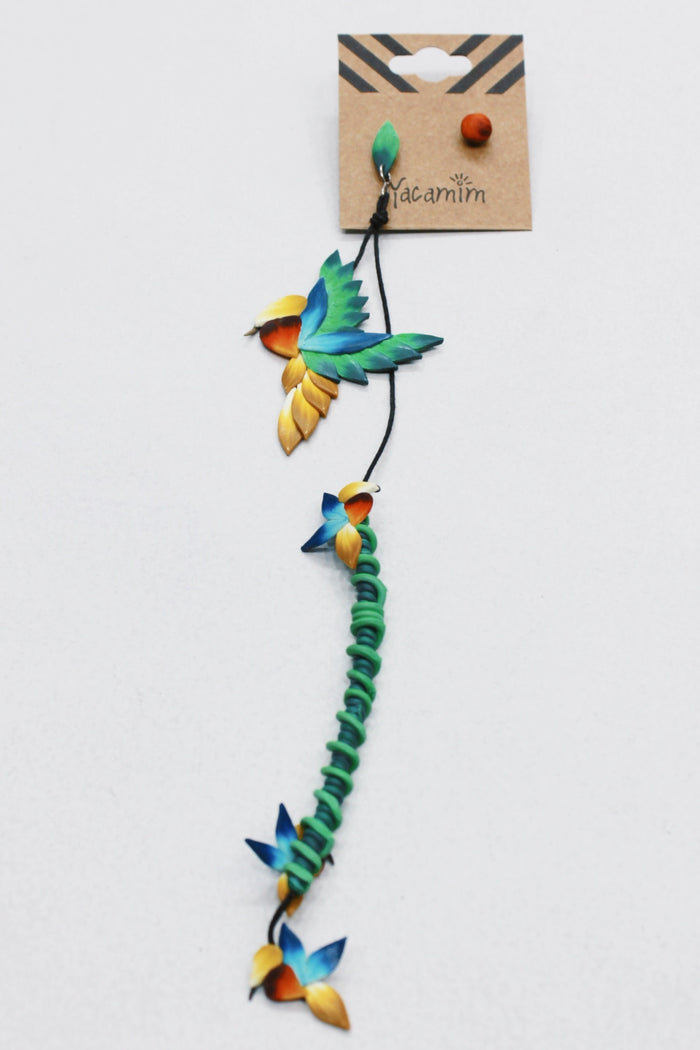Hummingbird Yacamim Fimo Earring #560
