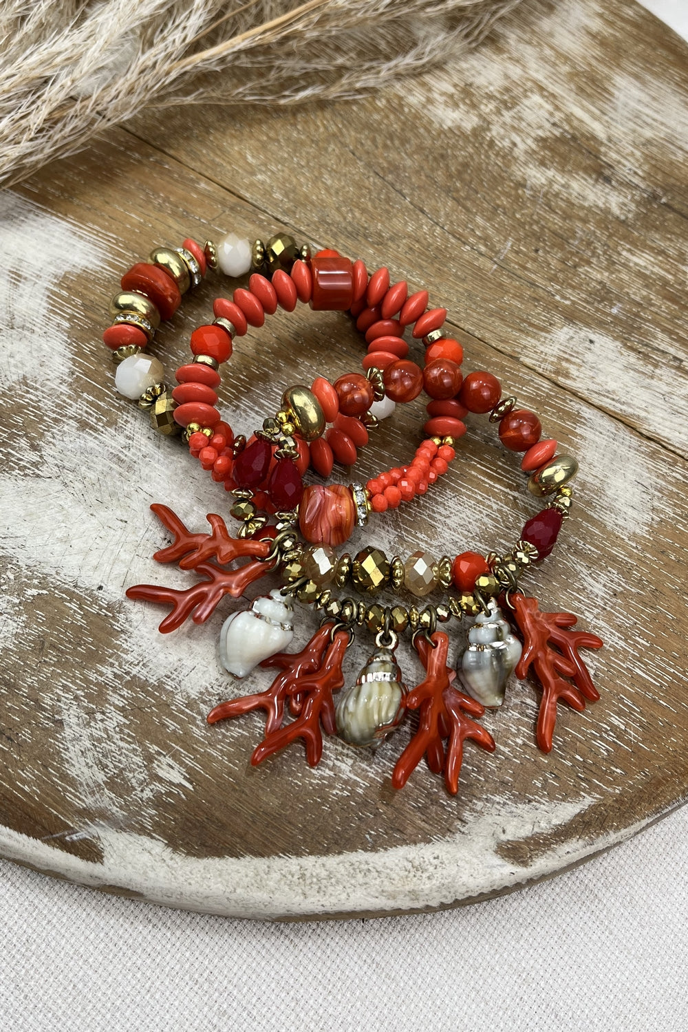 Yacamim Orange Bracelet Kit with Charm Mix #53
