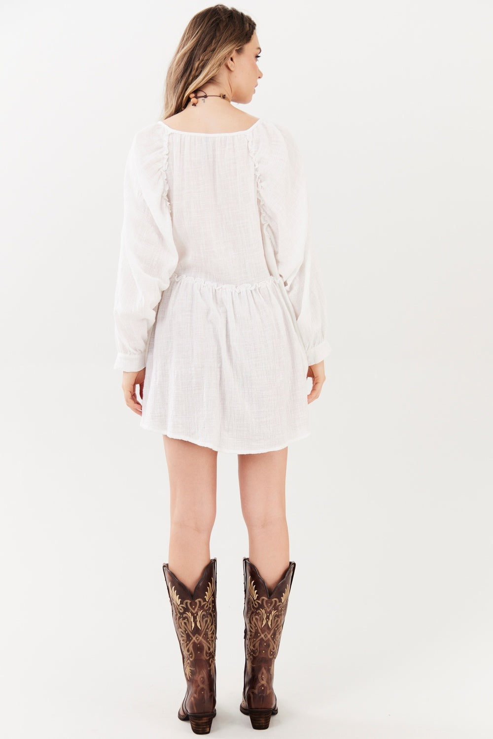 Yacamim A22 White 100% Cotton Gauze Marrakesh Shirt