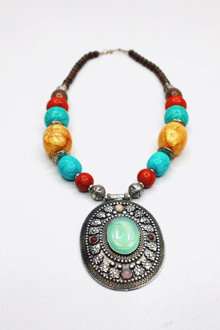 Yacamim Indian Necklace with Colorful Beads #434