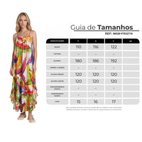 Vestido Midi Com Alças Reguláveis Bege Estampado Yacamim D30
