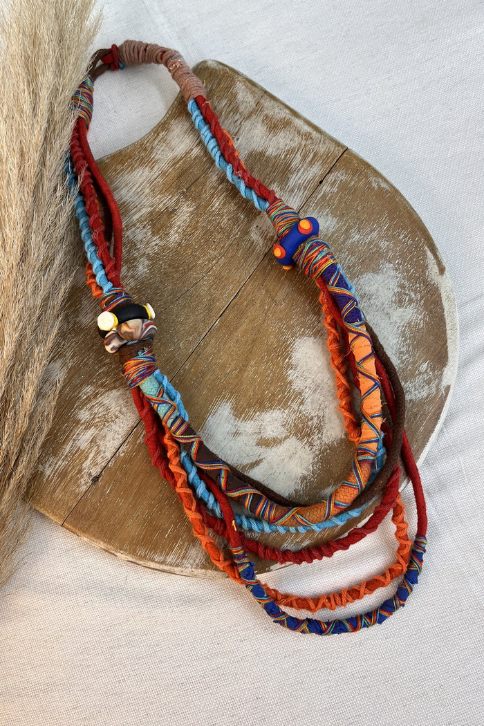 Handmade Colorful Rope Necklace Yacamim #307