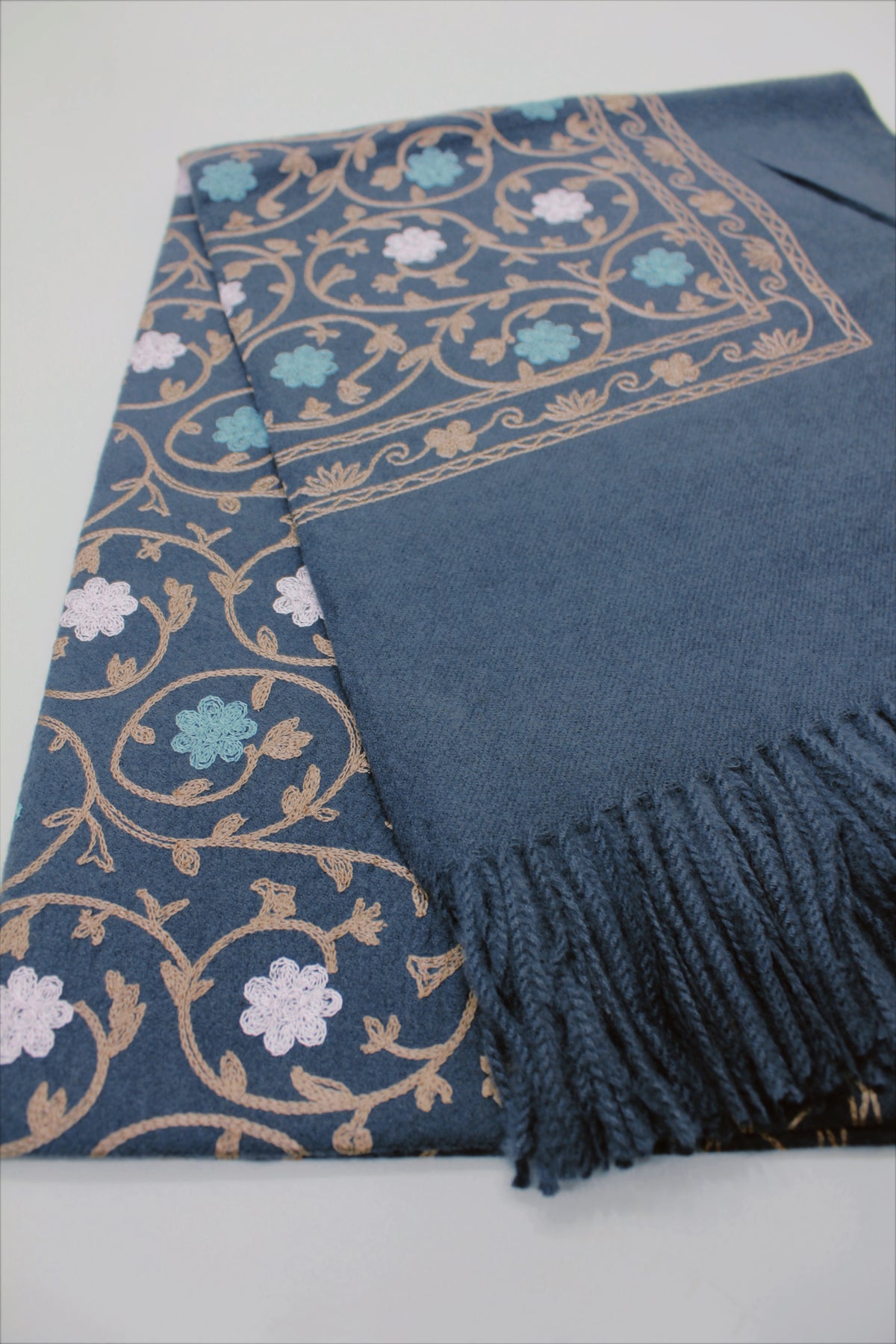 Yacamim Dark Gray Brown Cashmere Scarf #722