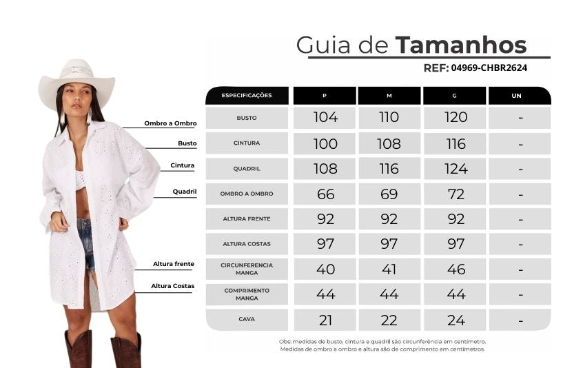 Classic Broderie Chemise White Yacamim M8