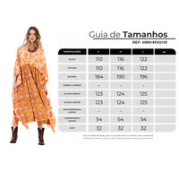 Yacamim I3 Orange Printed Patchwork Loose Midi Kaftan