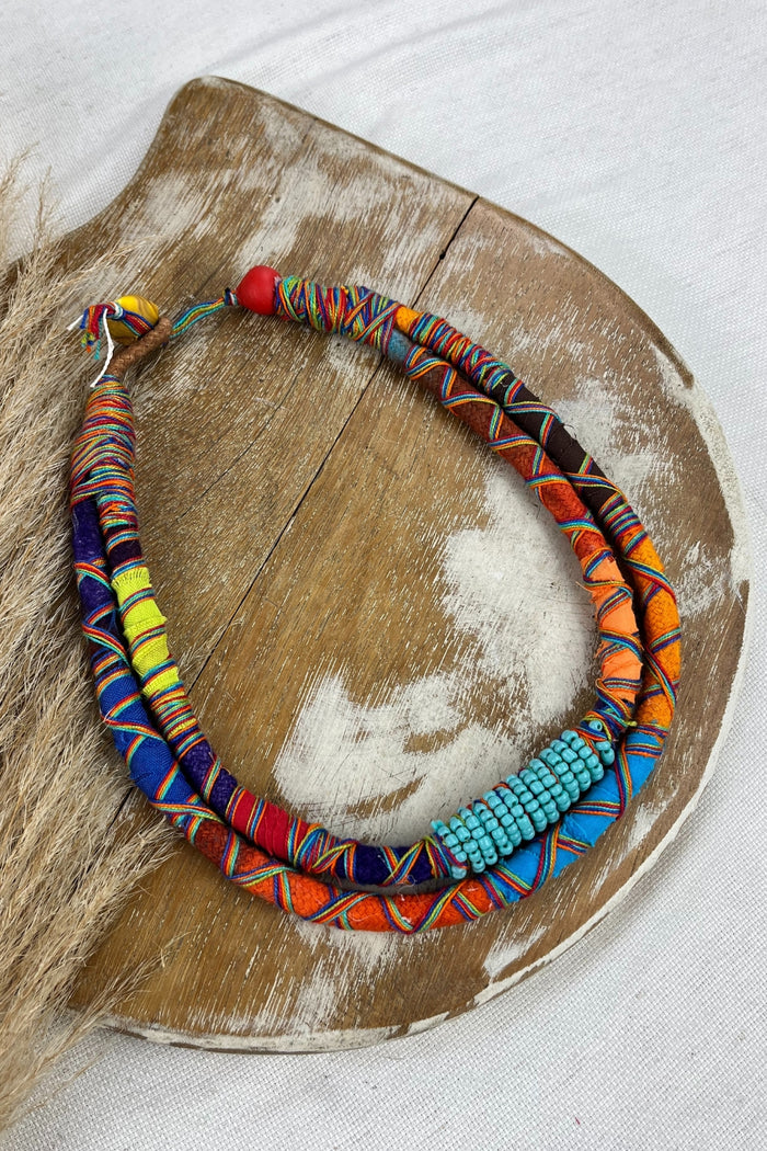Handmade Colorful Rope Necklace Yacamim #103
