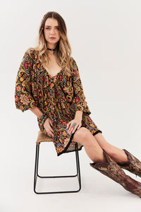 Paisley Print Yacamim C27 Short Dress
